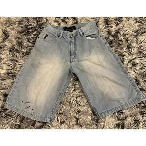 Vintage Y2K Phat FarmBlue Jean Shorts Jorts Grunge Skater Baggy Size 30 Mens